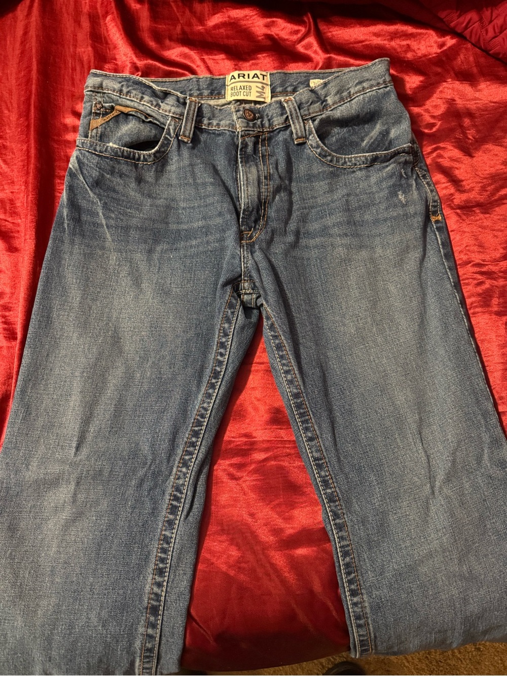 Ariat Men's Medium Blue Bootcut Relaxed Jeans